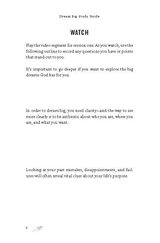 Dream Big Bible Study Guide: Know What You Want, Why You Want It, and What You’re Going to Do About It
