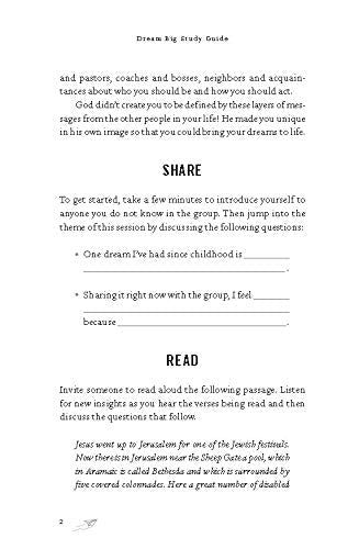 Dream Big Bible Study Guide: Know What You Want, Why You Want It, and What You’re Going to Do About It