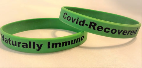 Naturally Immune, Green Silicone Wristband